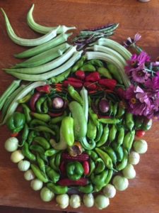 Face made of Vegetables
