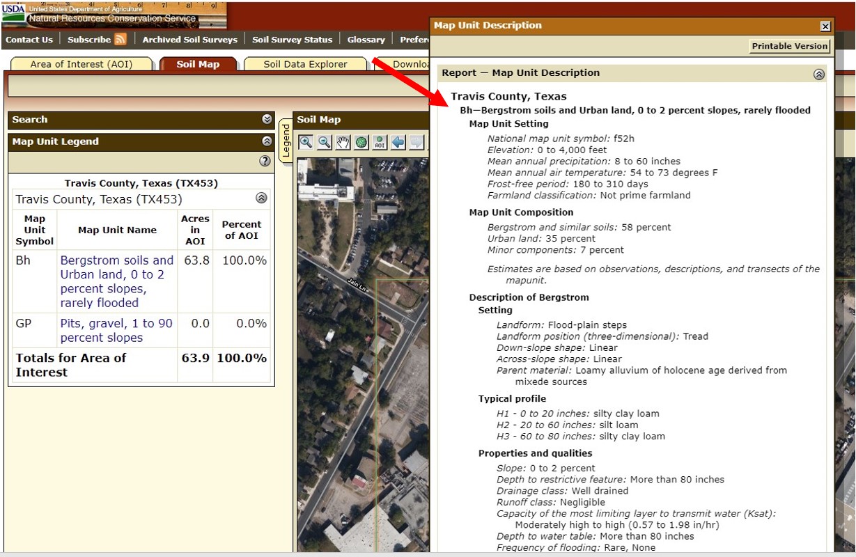 Web Soil Survey Map Explorer - Urban Programs Travis County